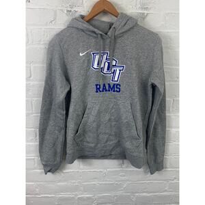 Nike Women's Pullover Hoodie Sweatshirt Long Sleeves Heather Gray Size Medium